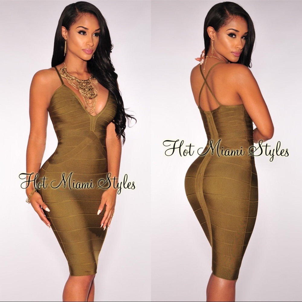 🚫SOLD🚫 Hot Miami Styles Bandage Dress